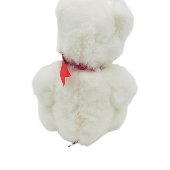TY BEANIE BUDDY “ ROMEO ” 14IN  Plush‎ BEAR 1997  White Polar Red Heart  No Tag - Picture 6 of 8